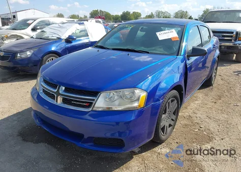 2013 Dodge Avenger Se V6 z USA, uszkodzony, nr VIN 1C3CDZAG7DN754253